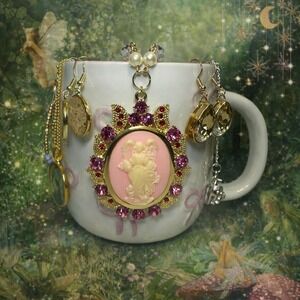 Mystery Jewelry Jar Blush Bow Whimsy Vintage Estate Cameo Y2K Silver Gold Lot